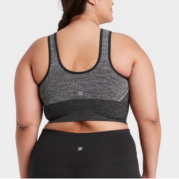 NWT! Olive heather seamless sports bra! - Picture 3 of 3